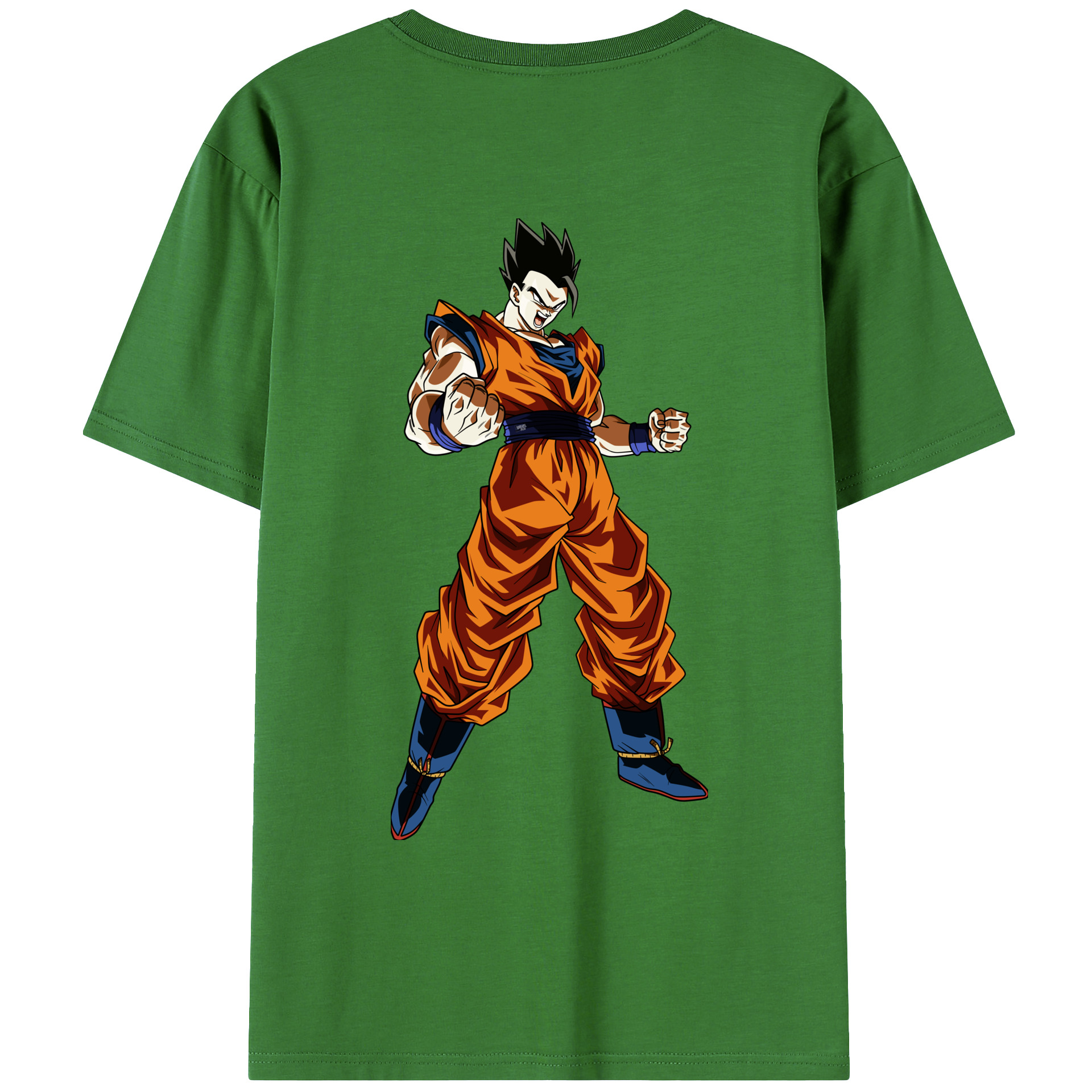 （画像用） ドラゴンボール 孫 悟飯（そんごはん）DRAGON BALL Son Gohan レディース半袖Tシャツ(バックプリント)